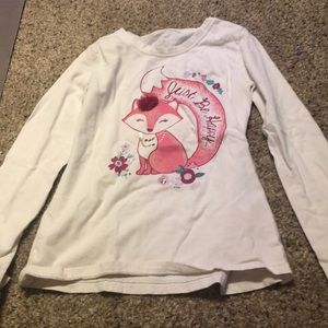 Girl pink fox with bow